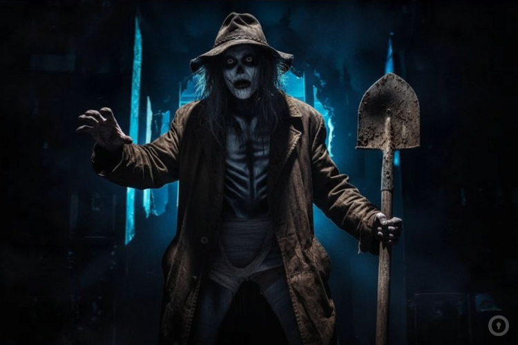 Фотографии перформанса Могильщик (фото #2) Фотографии перформанса Могильщик (фото #2)